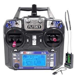 Flysky FS i6 6 Channels 2.4G RC Transmitter and Receiver FS iA6B Radio Controller for Radio Shack RC Helicopter Quadcopter FPV Drone Mode 2