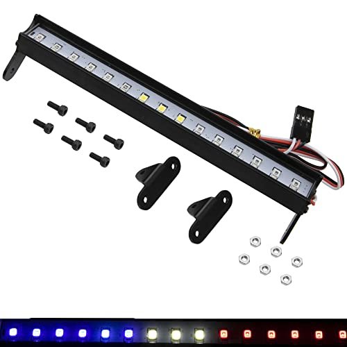 Vgoohobby 5.51 Inch RC LED Light Bar Kit for 1/10 RC Trophy Truck Body Traxxas TRX4 Axial SCX10 Redcat Gen7 Gen8