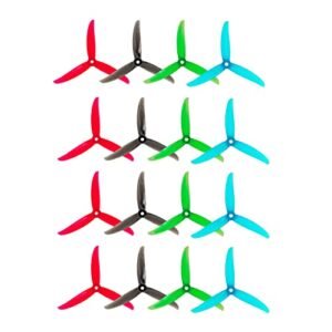 Gemfan 16pcs VANOVER Vannystyle 5136 FPV Propellers 5.1 inch Tri Blade PC Props Compatible with Onevia RC Body 2207 Racing Motors for RC Freestyle Racing Drone Quadcopter