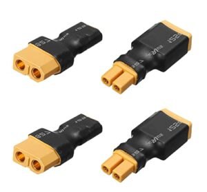 XT30 to XT60 Adapter Connector Plug Set 4PCS for RC Lipo NiMH Battery ESC Balance Charger Motor Controller