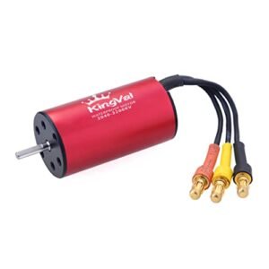 KingVal Replacement 2040 3200KV Waterproof Brushless Motor for Adventure Force 126 RC Car with 2.3mm Shaft