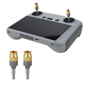 Anbee Upgrade CNC Aluminum Controller Stick Replacement Joystick Thumb Rocker for DJI RC RC 2 Controller DJI Air 3 3S Mini 3 3 Pro Mini 4 Pro Drone Remote Controller