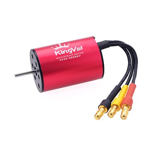 KingVal Replacement 2430 5800KV Brushless Motor for 1/16 RC Car Body Shells Upgrade
