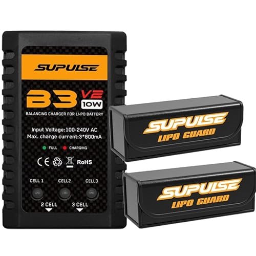 SUPULSE 10W LiPo Battery Charger with Battery Bag