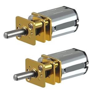 AITIAO 2Pcs DC 12V 1000RPM N20 High Torque Micro Gear Motor for 206 RC Engine DIY Toys