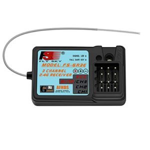 Flysky GR3E 2.4G Waterproof Receiver for RC Fiberglass Boats Compatible with FS GT2 GT2B GT3B GT3C FZ IT4S Transmitters
