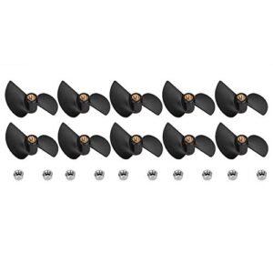 plplaaoo 10pcs RC Boat Propellers Solve FT009 RC Boat Problems with Brushless Tail Propeller Spare Part Kit