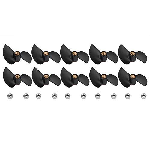 plplaaoo 10pcs RC Boat Propellers Solve FT009 RC Boat Problems with Brushless Tail Propeller Spare Part Kit
