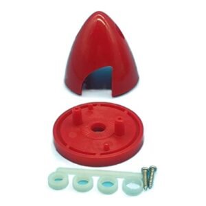 RC Willey Delivery High Quality Nylon Plastic RC Airplane Propeller Spinner 1.5 4 Inch 2 Blade Spare Parts Red 89mm 3.5in
