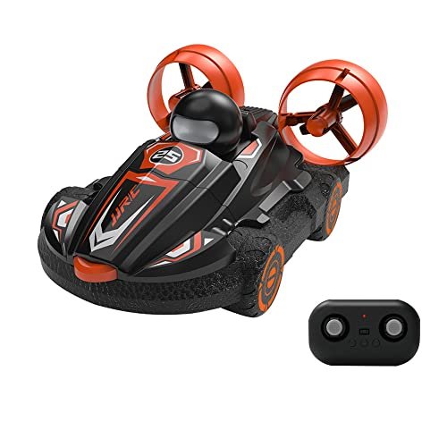 Adepe 2 in 1 Amphibious Remote Control Hovercraft Boat 2.4GHz 15KMh High Speed RC Racing Boat Toy for Kids