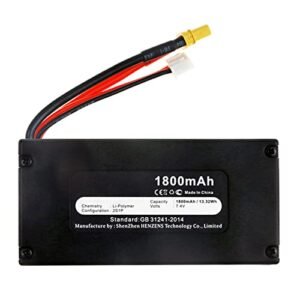 Synergy Digital MJX Bugs 6 Quadcopter Drone Replacement Battery 7.4V 1800mAh Li Pol High Capacity