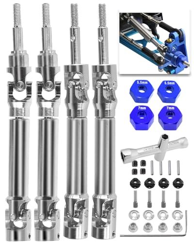 Traxxas Stampede RC Truck 4x4 4PCS Stainless Steel Drive Shaft CVD Upgrades Part for 1/10 Scale Models