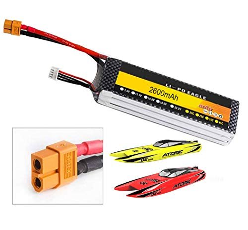 Replacement Parts Accessories Apply in S011 Atomic Remote Control Speed Boat Brushless (2600mAh Battery)
