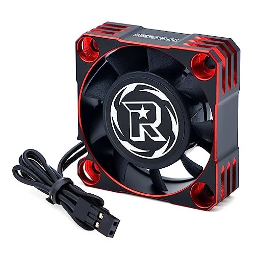 Surpass Hobby 40X40mm 16000RPM Aluminum Motor Cooling Fan for Fastest Brushless RC Car Motor Red Black