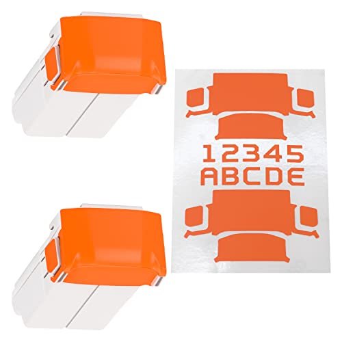 WRAPGRADE Skin Stickers for DJI Mini 4 Pro and Mini 3 Series Batteries Two Pack NEON Orange