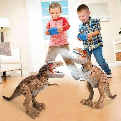 STEAM Life Remote Control Dinosaur Toy for Kids RC Hobbies 4 Life with Light Up and Roaring Sound
