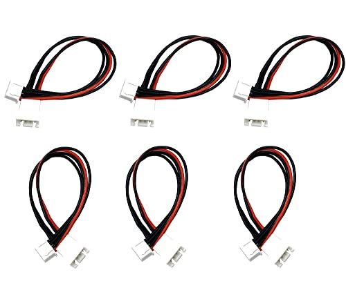 6Pcs 22AWG 200mm Male Female JST XH Plug 3S LiPo Battery Balance Extension Wire for RC Battery DIY