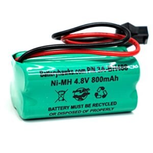 Tenergy 4.8V 800mAh NiMH Rechargeable Battery Pack for RC Cars Boats and Remote Control Toys