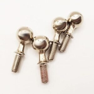 Arrma Kraton 6S BLX Upgrade Parts 4pcs Steel Pillow Balls AR330197 Compatible with RC 80 Roller Chain Models