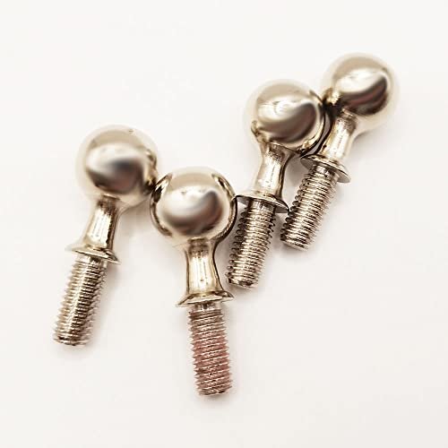 Arrma Kraton 6S BLX Upgrade Parts 4pcs Steel Pillow Balls AR330197 Compatible with RC 80 Roller Chain Models