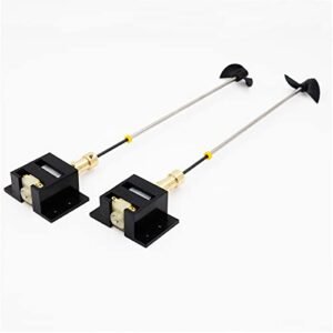 XHSESA DIY RC Sportfishing Boat Motor Drive Set 130 Motor with Motor Seat Copper Coupling 15cm Shaft and Propellers Kit
