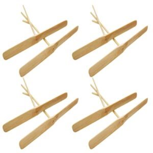 Alipis 10 Pcs Dragonfly Helicopter RC Toy Wood Hand Rub DIY Propeller for Kids Outdoor Patio Garden Fun