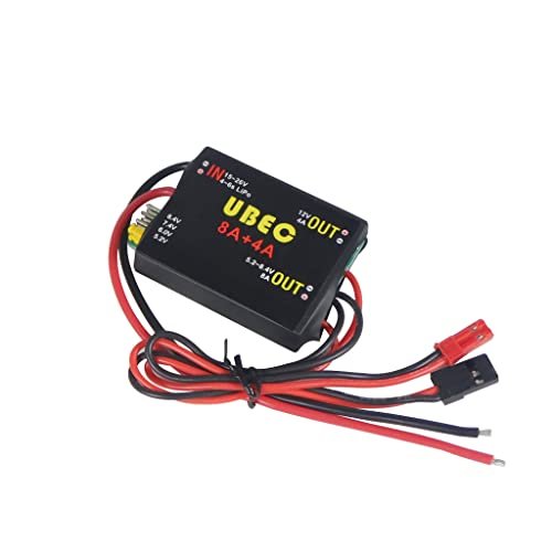 QWinOut UBEC 8A 16A Dual UBEC 5.2 6.0 7.4 8.4v Servo Power Supply for RC Plane Antonov 225 and FPV Drones
