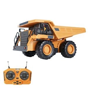 GoolRC Hibbeler RC Engineering Mechanics 1/24 Scale Remote Control Dump Truck with 2 4GHz 9 Channel for Kids Boys and Girls