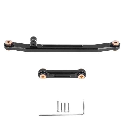 AllinRC SCX24 Aluminum Steering Linkage Set for 1/24 RC Wheels Upgrades Black