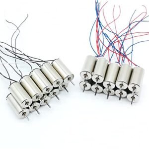 Racing Drone 1020 Brush Motor 10x20mm Coreless 7.4V 2S Motor10x20mm Motor UAV Motor For XK K130 Helicopter JD-11 Motor - (Speed(RPM): 10PC Black And White)