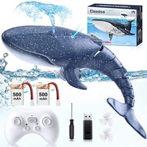 Smash Shark RC Boat Remote Control Pool Toy for Kids Ages 8 12 with 2 Batteries