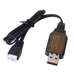 RC Hobbies Fargo USB Charging Cable 7.4V 1000mA Lipo Battery Charger for 1/16 Remote Control Cars