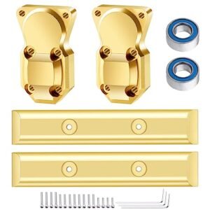 AllinRC SCX24 Brass Boulder Bars Diff Covers Front Rear with 2 Ball Bearings for Axial SCX24 1 24 RC Crawler Car Upgrades Set Gold Essential for Nitro RC Car Maintenance Sydney