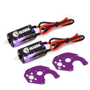 INJORA 050 50T Pro Motor High Torque Brushed Motor Set for 50 Apache RC Boat and Axial SCX24 Models