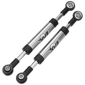 Vgoohobby 2Pcs Metal Adjustable RC Car Linkage Steering Rod for Traxxas TRX4 Axial SCX10 RC4WD D90 Gen8 1/10 Scale Crawler