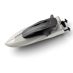 QAQQVQ RC Mini Remote Control Boat 2.4G Rechargeable Remote Control Speed Boat Summer Water Toys Electric Airship High Speed Airship Blue White Red Boys and Girls Toy Cars Children's Gifts