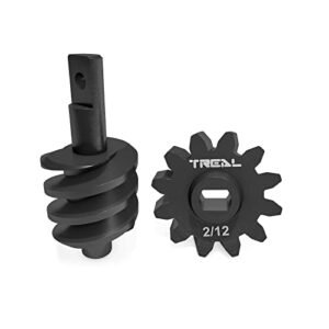 Treal Axial SCX24 Steel Overdrive Gears Differential Diff Worm Gear Set 2T 12T Overdrive 33 Perfect for RC Diff Oil Conversion Chart