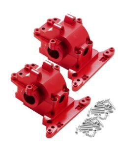 ARRCat Alloy Differential Housing Bulkhead Front and Rear Upgrades for 1 18 LaTrax Teton Desert Prerunner Rally SST Replace 7530 Red