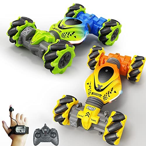 HScopter RC Cars 2 Pack 4WD Gesture Sensing Remote Control Toy Cars for Kids Boys Girls
