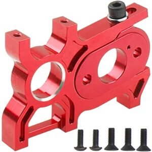 ShareGoo Aluminum Sliding Motor Mount Components of RC Car for 1/8 Arrma Typhon Kraton Outcast Senton Talion Notorious BLX Upgrades Replacement ARA320468 ARA320469 Red