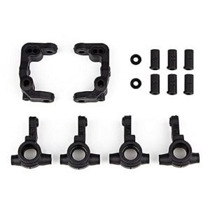 Team Associated RC10B6 4 1mm Scrub Caster and Steering Blocks ASC91901 Electric Car Truck Option Parts