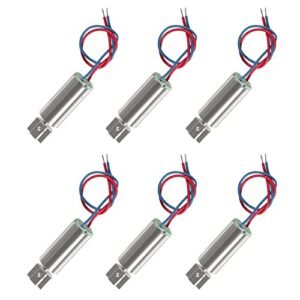 Nick Bell RC Motors Alinan 6pcs DC 1.5V 3V 14000RPM 6x14mm Miniature Micro Vibrating Vibration Coreless Motor Small Electric Motors 2 Wires