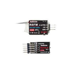 Radiolink Byme-A and R8FM Micro Receiver RC Flight Controller Airplane Stabilizer with Gyro 5 Flight Modes for 3D Fixed-Wing Aircraft Straight Wing Jet and More T8S/T8FB Transmitter