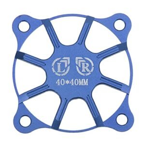 SpeedyRC 40mm Carbon Fiber RC Motor Cooling Fan Cover Enhances RC Boat Weight Distribution Lightweight Aluminium Alloy Protector Blue