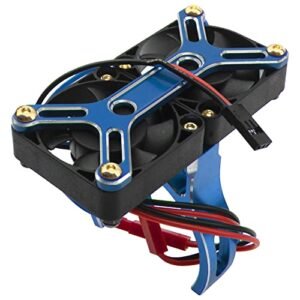 Vgoohobby 4985 1717 Brushless Motor Heat Sink with Dual Cooling Fan for 1/5 Gas RC Car Traxxas X Maxx Arrma Models