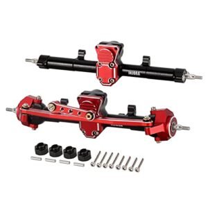 INJORA Portal Axles RC Crawler Upgrade Set 4mm Extended Axles for SCX24 Bronco Gladiator Deadbolt JLU C10 Axial 1/24 RC Crawler Parts
