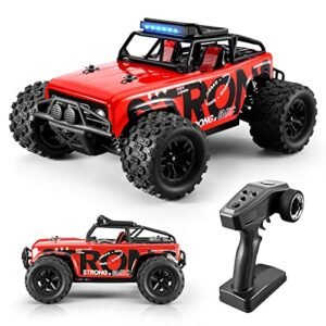 SupKonXi 1/18 Scale RC Crawler Interior Remote Control Truck 4WD Off Road 40km h High Speed RC Vehicle with 2 Batteries for Kids Teens