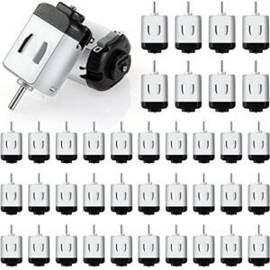 Coume 40 Pack DC Motor 1.5 3v 23000rpm Mini Hobby Electric Motor for Electric RC Car Troubleshooting and DIY Projects