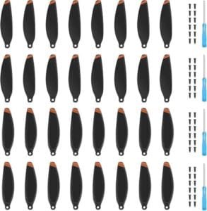 DJI Mini 2 Series 32Pcs Propellers with 2 Low RC Transmission Orange Tips Replacement Blades Accessories