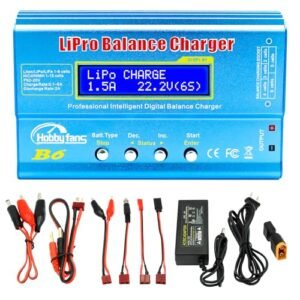 Power Hobby RC B6 Mini Professional Balance Charger Discharger with Power Supply for 1S 6S LiPo Lilon Life NiCd NiMh Pb Batteries